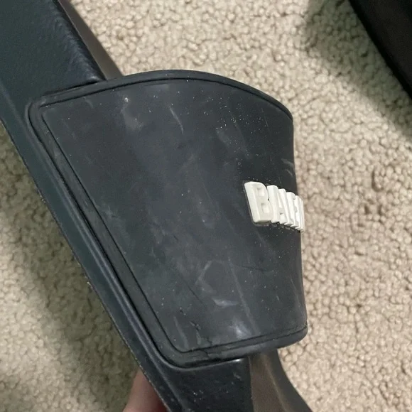 Balenciaga Black Slide Sandals - Picture 4 of 13